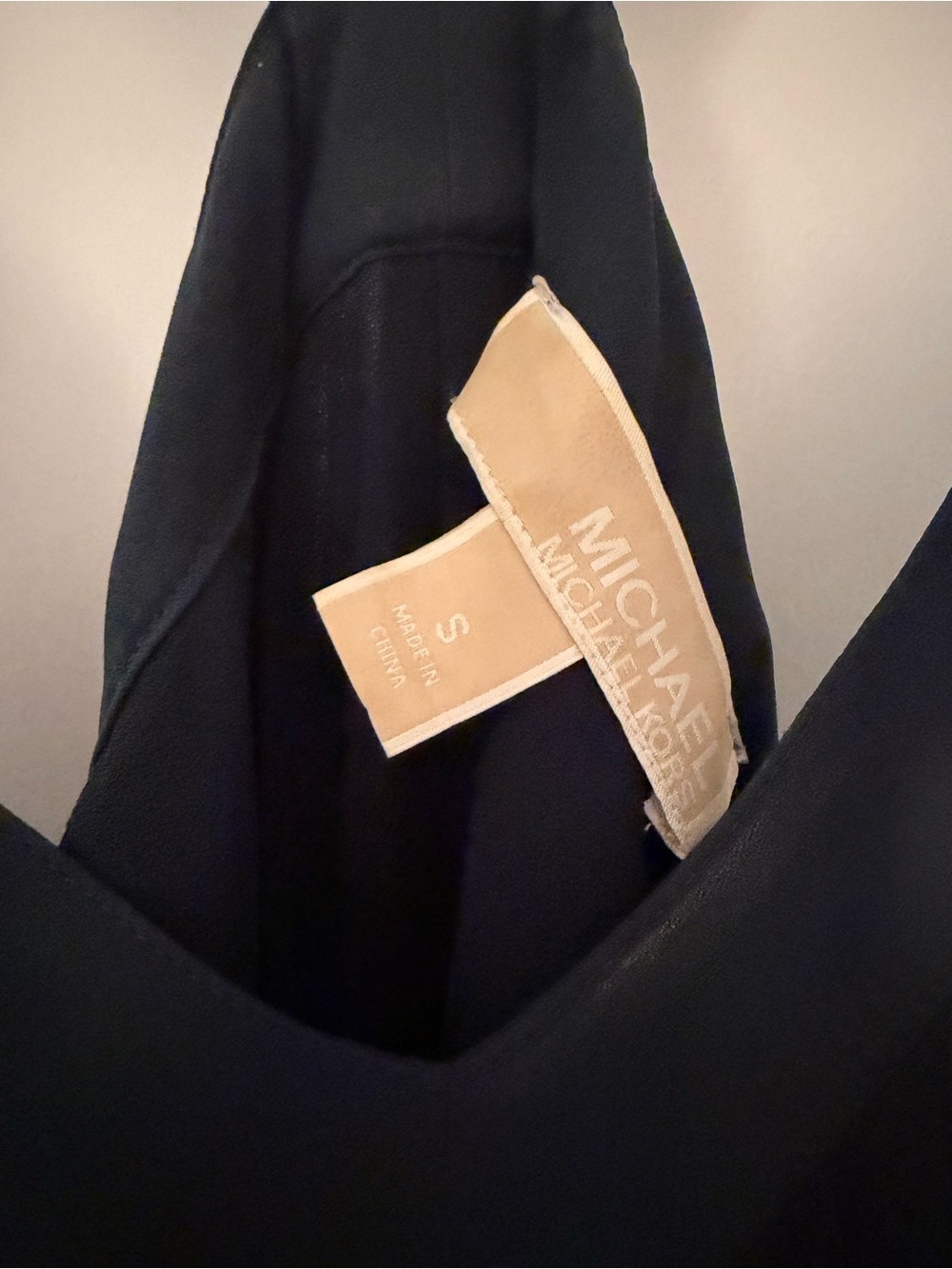 Michael Kors Deep Navy Pleated Maxi Dress with Crossed Back Straps - Picture 6 of 7